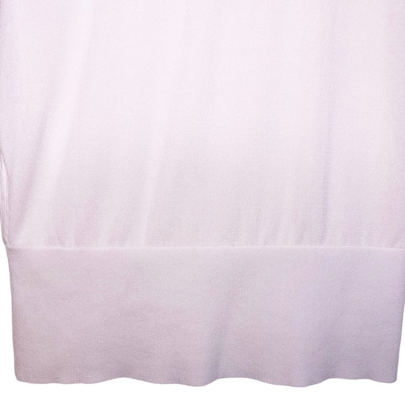 WORTH New York Double Layer Sleeveless Knit Banded Hem Top Size Medium in White - Picture 5 of 13